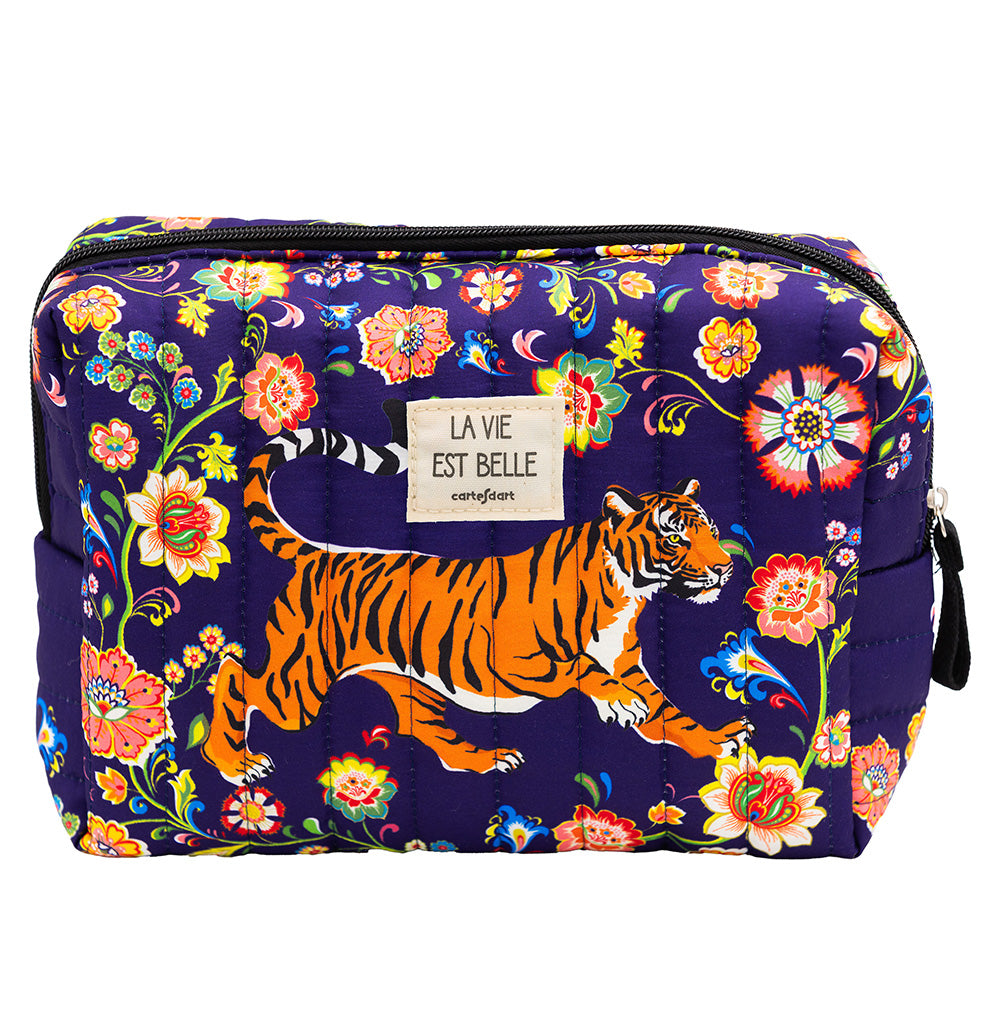TROUSSES MATELASSEE - TIGRE ROYALE - CARTES D'ART