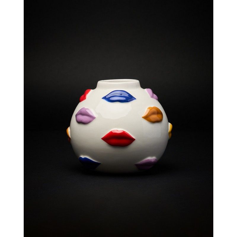 VASE  BOUCHE MULTICOLORE 12cm - BLOGO