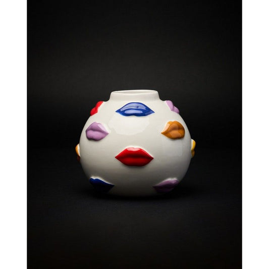 VASE  BOUCHE MULTICOLORE 12cm - BLOGO