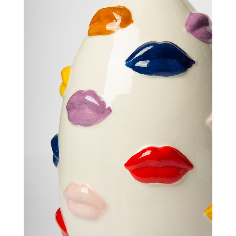 VASE  BOUCHE MULTICOLORE 22cm - BLOGO