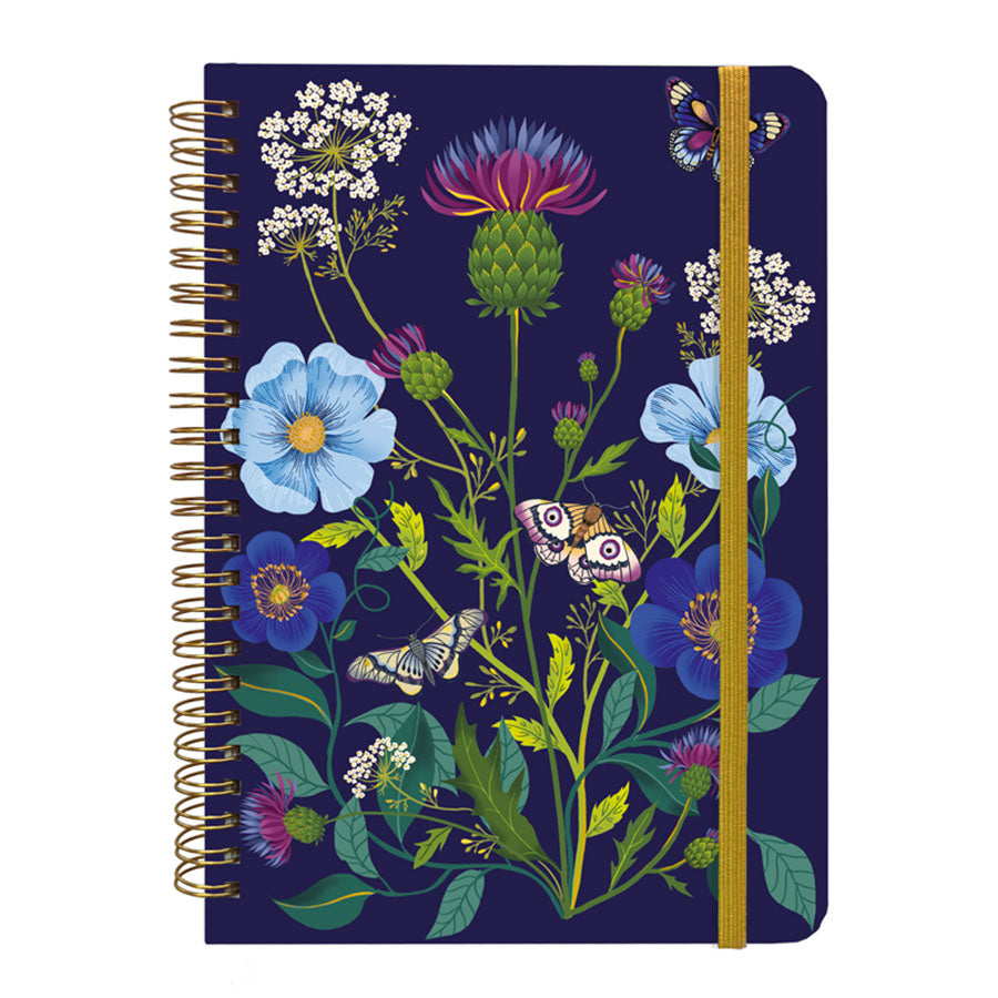 CARNET SPIRALES RIGIDE A5 LES CHARDONS BLEUS - CARTES D'ART