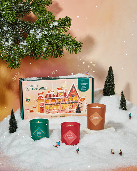 COFFRET 3 BOUGIES 75G - ATELIER DES MERVEILLES - MY JOLIE CANDLE