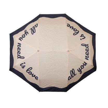 PARAPLUIE DOUBLE  PLIABLE " ALL YOU NEED IS LOVE  "  -  FISURA
