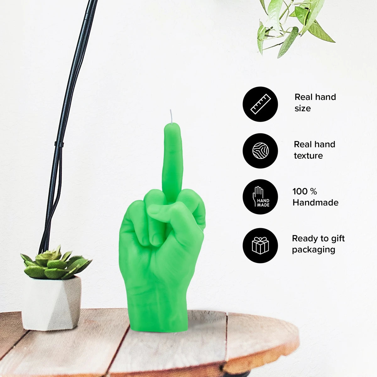BOUGIE F*CK YOU VERT FLUO - CANDLEHAND
