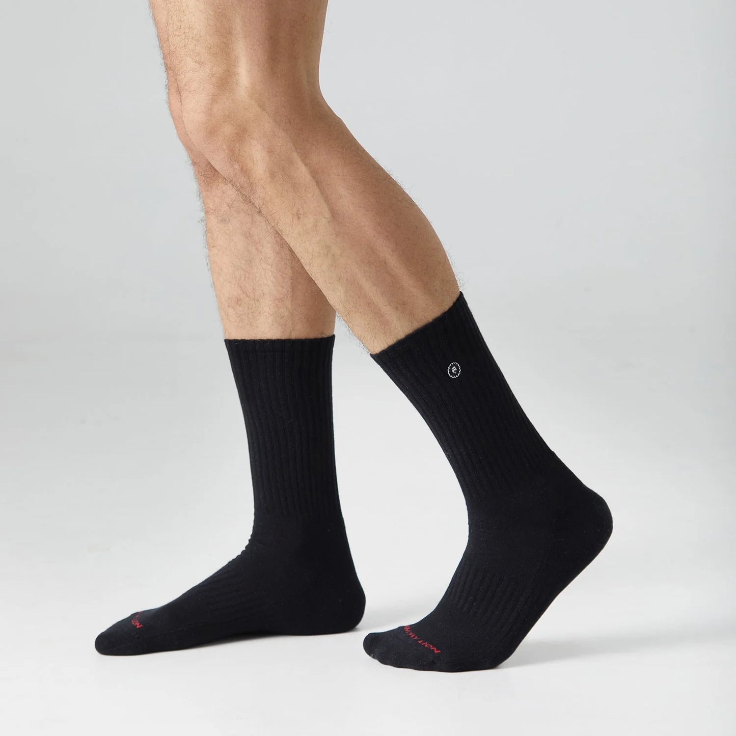 CHAUSSETTES ATHLETIC ESSENTIAL LION - NOIR - JIMMY LION