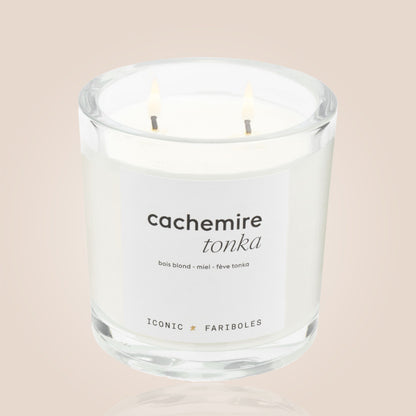 BOUGIE ICONIC 320g- CACHEMIRE TONKA - FARIBOLES PARFUMS