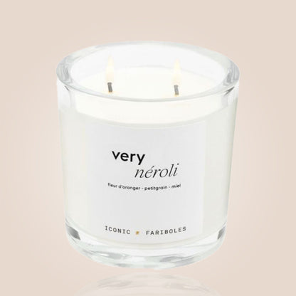 BOUGIE ICONIC 320g - VERY NEROLI - FARIBOLES PARFUMS