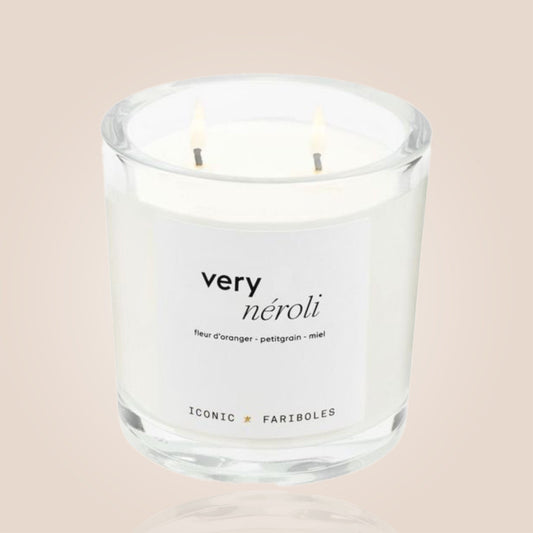 BOUGIE ICONIC 320g - VERY NEROLI - FARIBOLES PARFUMS