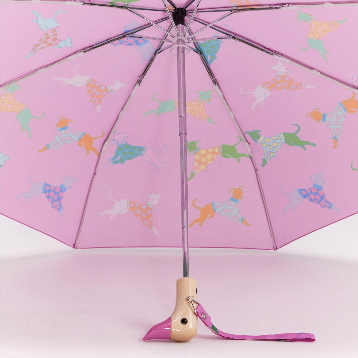 PARAPLUIE  DOGS IN PINK WHIPPET - ORIGINAL DUCKHEAD