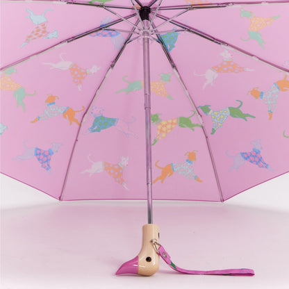 PARAPLUIE  DOGS IN PINK WHIPPET - ORIGINAL DUCKHEAD