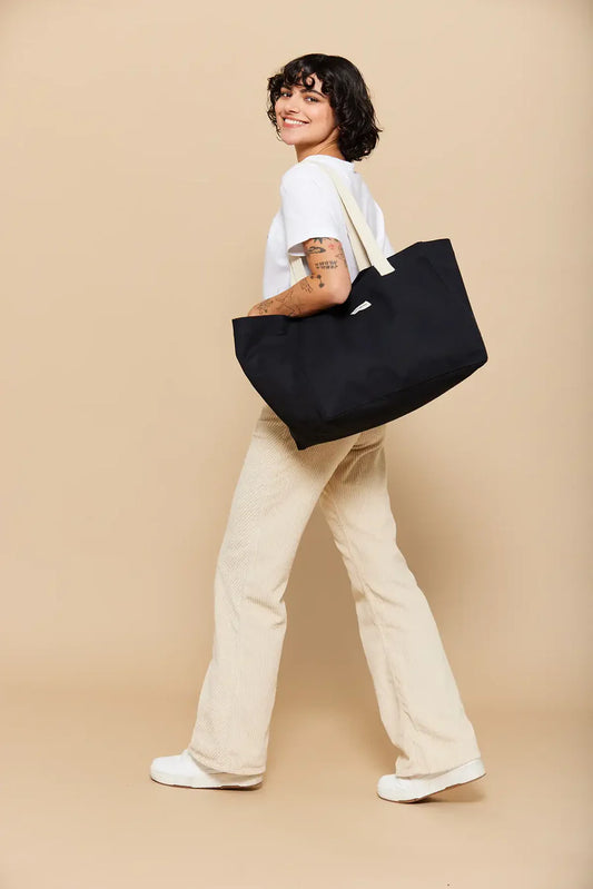 SAC CABAS CLAUDE NOIR - HINDBAG