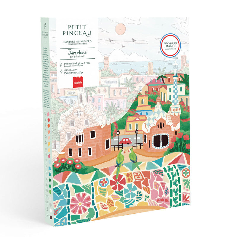 COFFRET PEINTURE AU NUMERO Barcelona par DazlStudio - LA PETITE EPICERIE