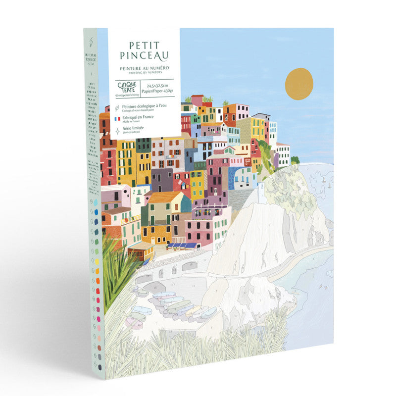 COFFRET PEINTURE AU NUMERO Cinque terre par Kenzie Elston - LA PETITE EPICERIE