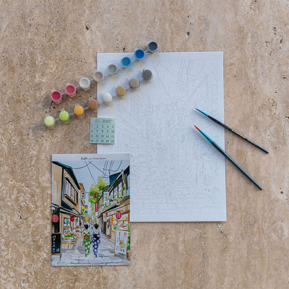 COFFRET PEINTURE AU NUMERO  - KYOTO par La Petite Epicerie