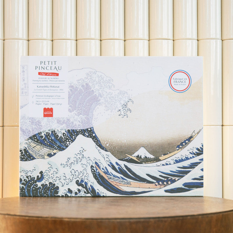 COFFRET PEINTURE AU NUMERO La grande vague de Kanagawa - Katsushika Hokusai - LA PETITE EPICERIE