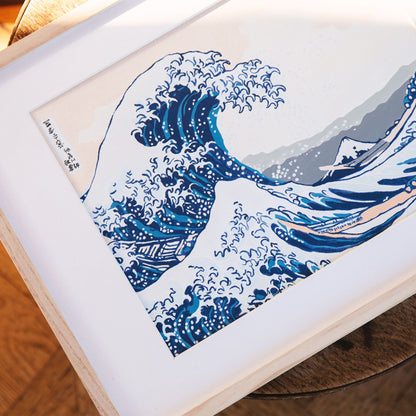 COFFRET PEINTURE AU NUMERO La grande vague de Kanagawa - Katsushika Hokusai - LA PETITE EPICERIE