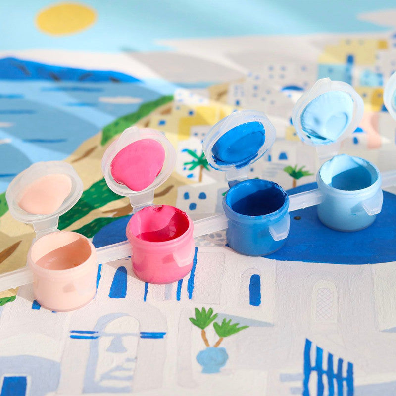 COFFRET PEINTURE AU NUMERO - SANTORIN par Maja Tomljanovic