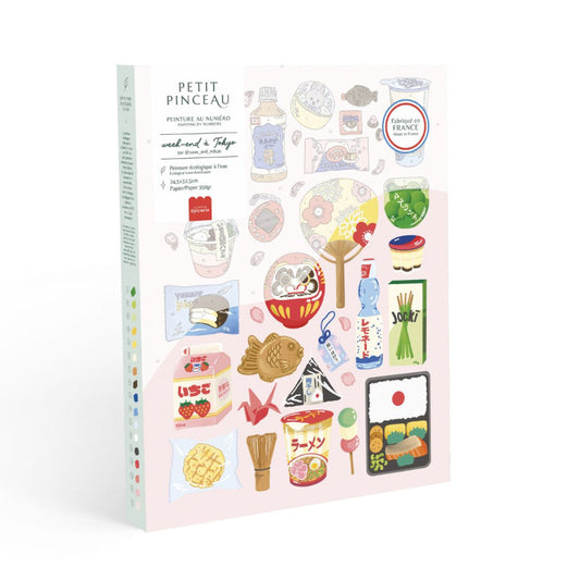 COFFRET PEINTURE AU NUMERO - WEEK-END A TOKYO  par Yuzu & Mikan