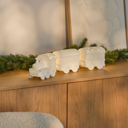 PHOTOPHORE EN PORCELAINE - TRAIN - RADER DESIGN STORIES