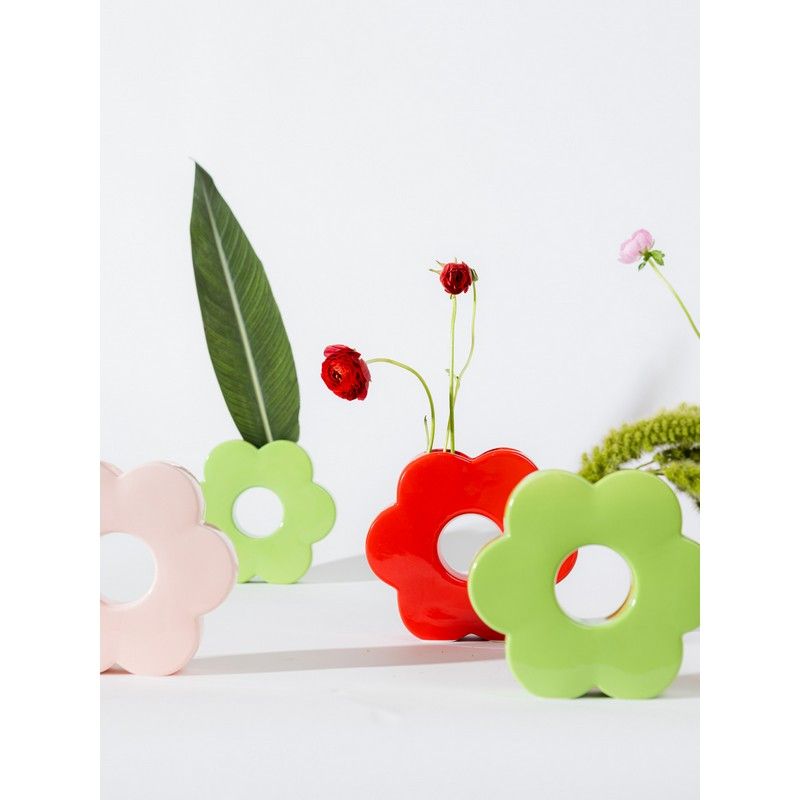 VASE DAISY RED - DOIY