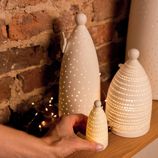 PHOTOPHORE EN PORCELAINE - ANGE DE LUMIERE 2 - RADER DESIGN STORIES