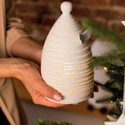 PHOTOPHORE EN PORCELAINE - ANGE DE LUMIERE - RADER DESIGN STORIES