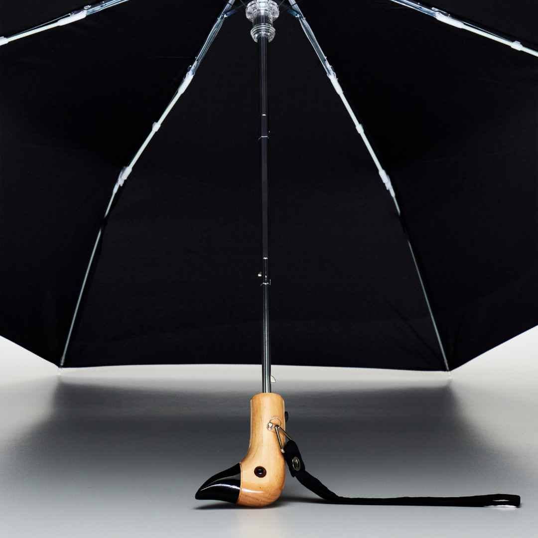 PARAPLUIE NOIR COMPACT CLASSIQUE ECOLOGIQUE -  Original Duckhead