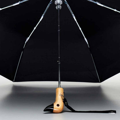 PARAPLUIE NOIR COMPACT CLASSIQUE ECOLOGIQUE -  Original Duckhead