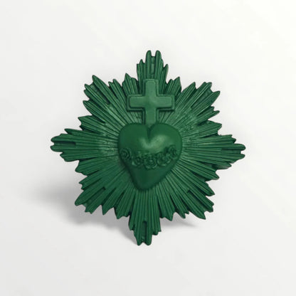 EX-VOTO COEUR SACRE VITAL  - COULEURS INTEMPORELLES - J'AI VU LA VIERGE