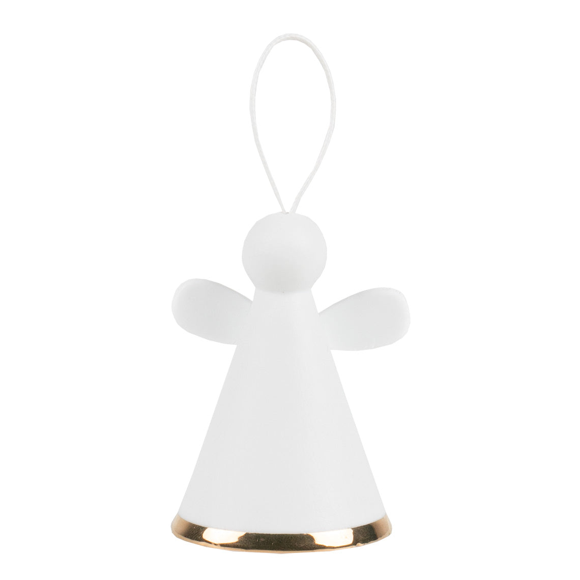 DECORATION ANGE A SUSPENDRE EN PORCELAINE - LISERE DORE - RADER DESIGN STORIES