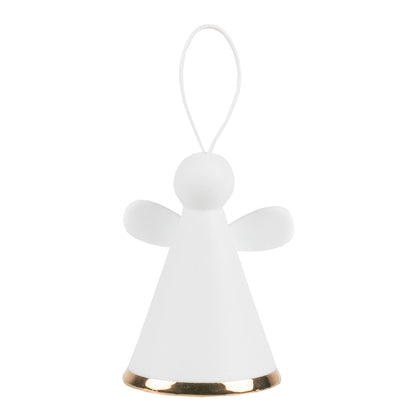 DECORATION ANGE A SUSPENDRE EN PORCELAINE - LISERE DORE - RADER DESIGN STORIES