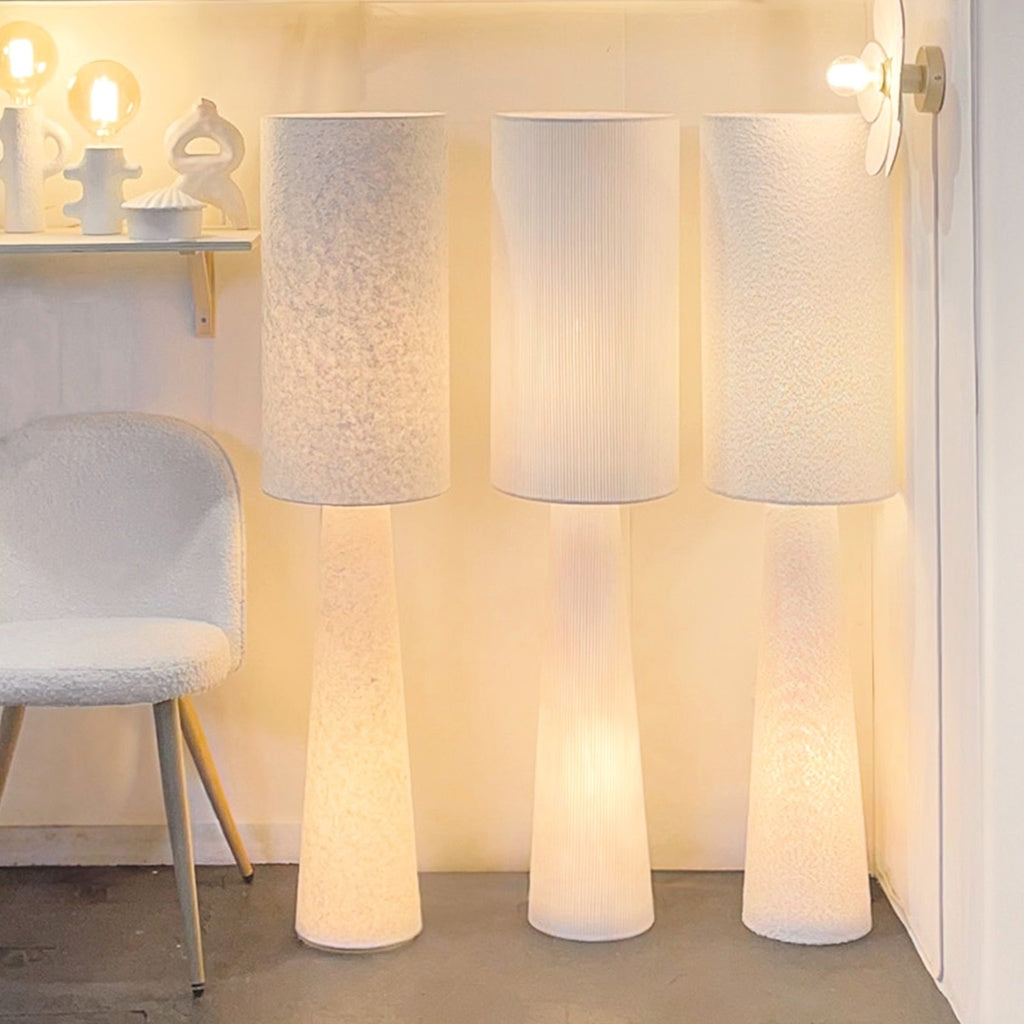 LAMPADAIRE SATURNE 130cm - VELOURS COTELE - OPJET PARIS