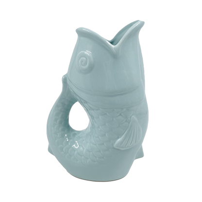 VASE PICHET POISSON BLEU GIVRE - OPJET PARIS