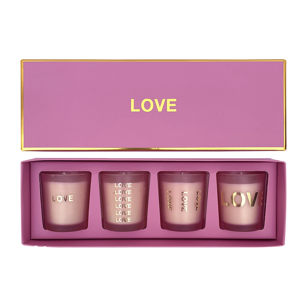 COFFRET DE 4 BOUGIES LOVE - OPJET PARIS