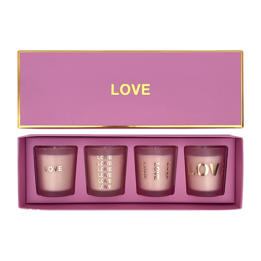 COFFRET DE 4 BOUGIES LOVE - OPJET PARIS