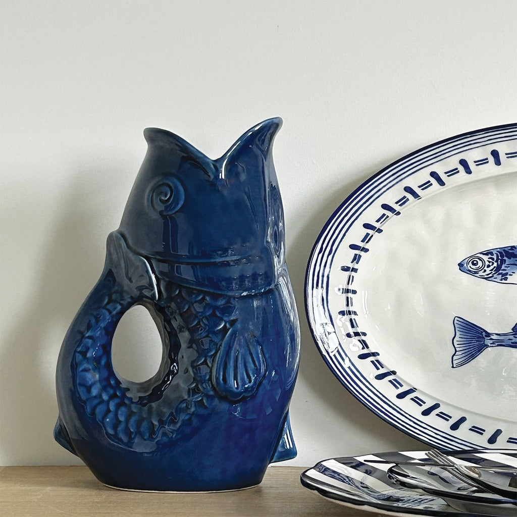 VASE PICHET POISSON BLEU - OPJET PARIS