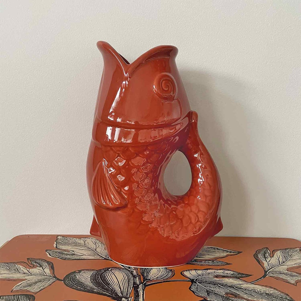 VASE PICHET POISSON TERRACOTTA - OPJET PARIS