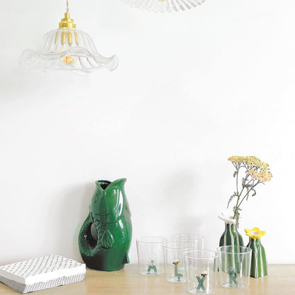 VASE PICHET POISSON VERT - OPJET PARIS