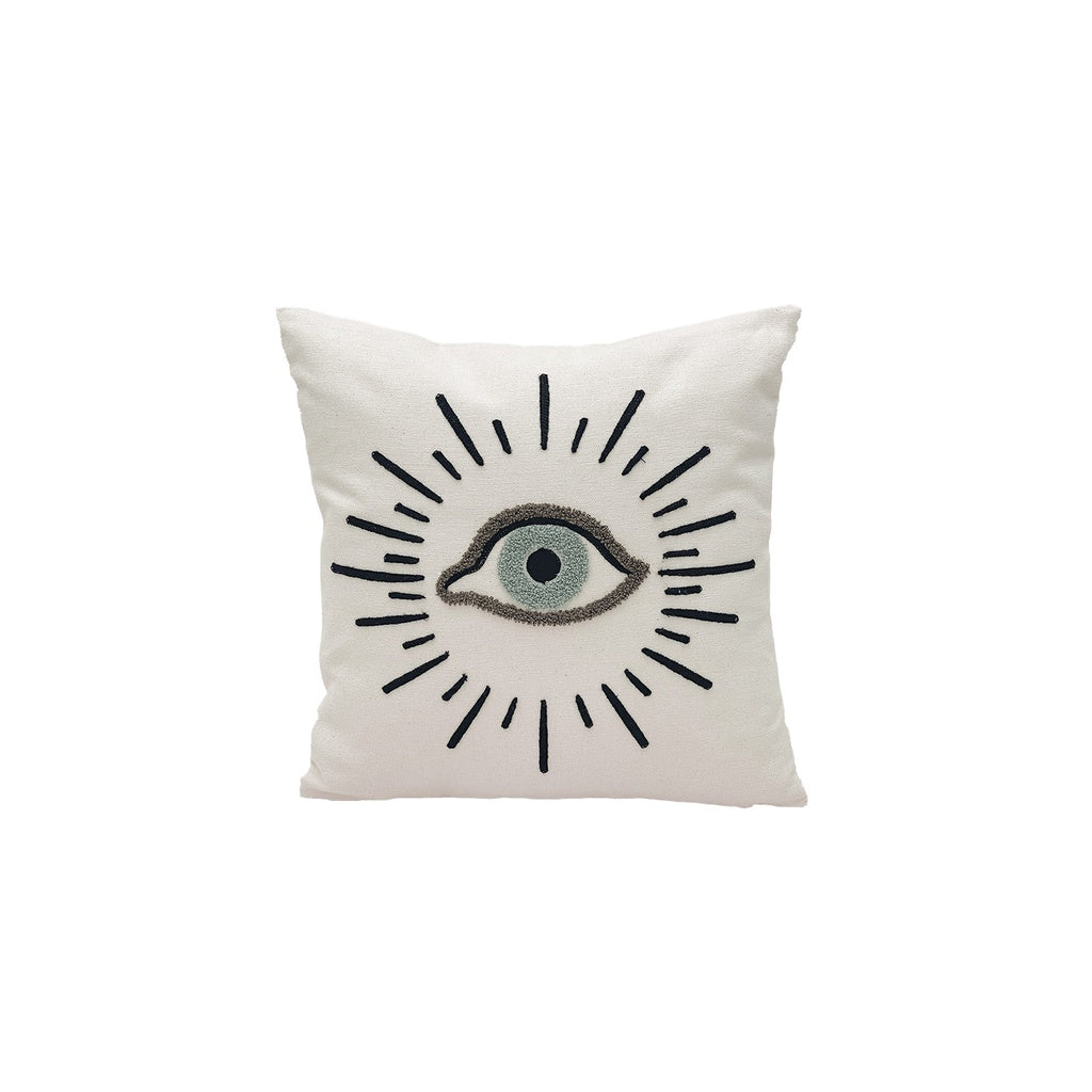 COUSSIN 40x40cm "OEIL BLEU" - OPJET PARIS