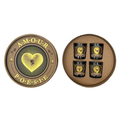 COFFRET DE 4 BOUGIES "AMOUR" - OPJET PARIS