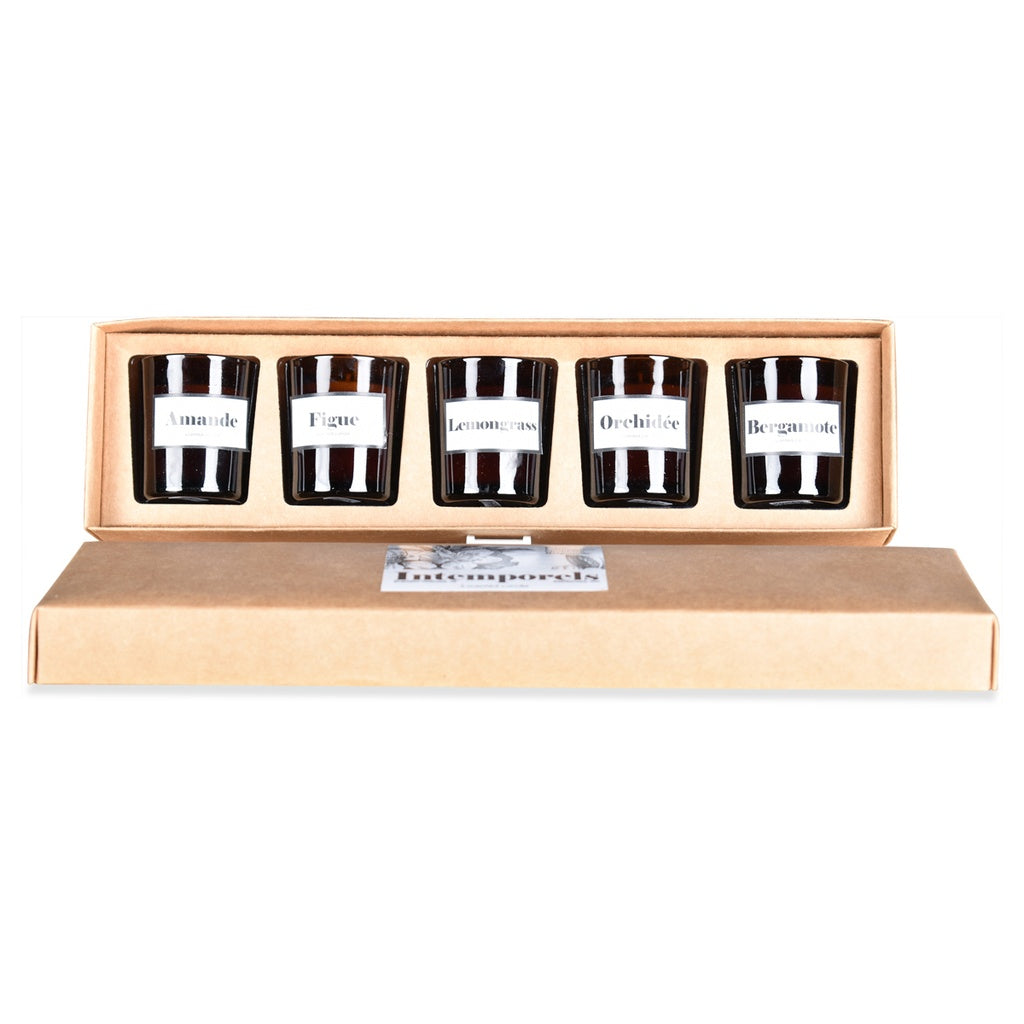 COFFRET DE 5 BOUGIES - INTEMPORELS - OPJET PARIS