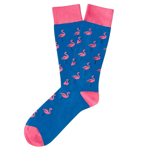 CHAUSSETTES - FLAMINGO - BLEU&ROSE - JIMMY LION