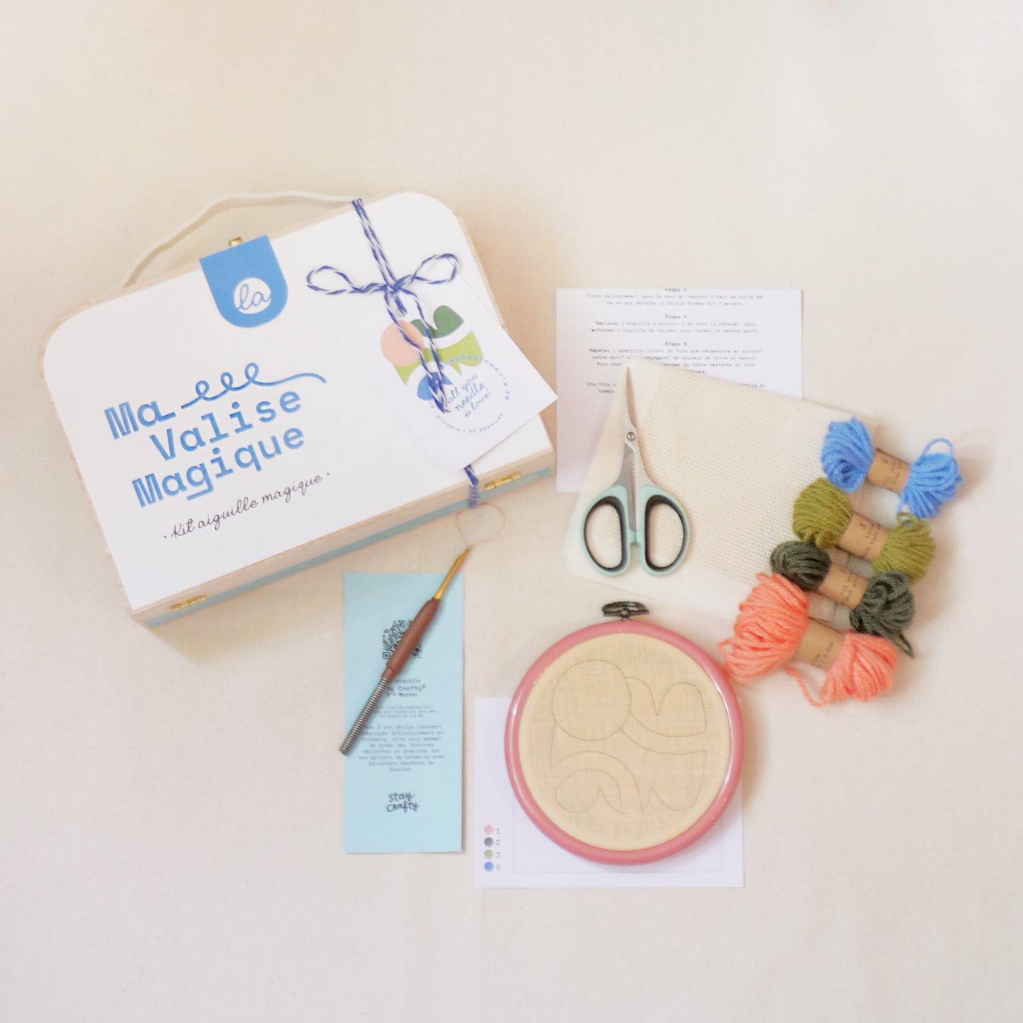 KIT PUNCH NEEDLE MA VALISE MAGIQUE - LADY AUTONAUTA