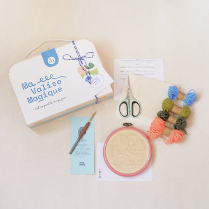 KIT PUNCH NEEDLE MA VALISE MAGIQUE - LADY AUTONAUTA