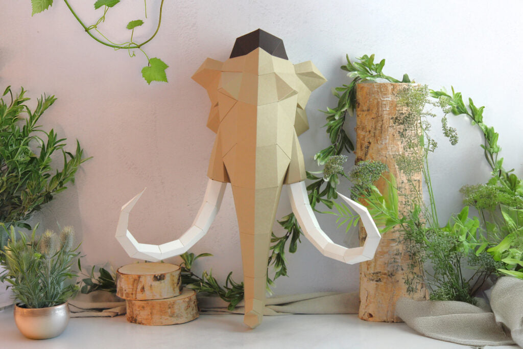 MAMMOUTH EN PAPIER 3D - ORIGAMI AGENT PAPER