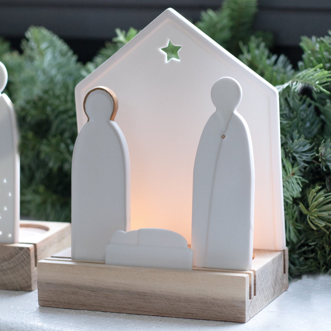 PHOTOPHORE EN PORCELAINE - NATIVITE - RADER DESIGN STORIES