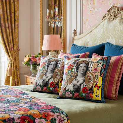 COUSSIN 40x40cm  - ARLESIENNE  - MOUCHKINE