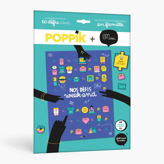 POSTER A STICKER - NOS DEFIS WEEK END - MINUS EDITIONS + POPPIK