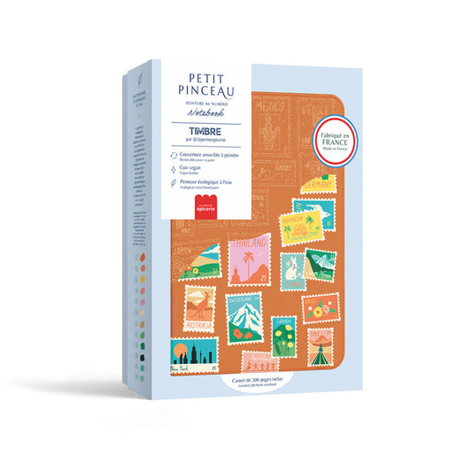 NOTEBOOK A PEINDRE - TIMBRES - LA PETITE EPICERIE