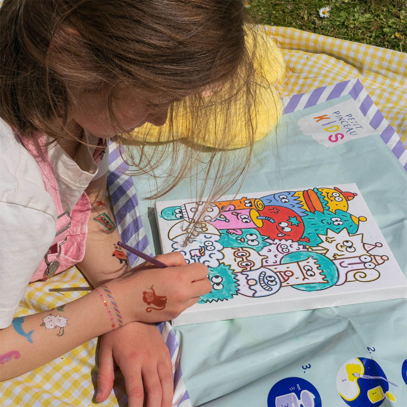 COFFRET PEINTURE AU NUMERO KIDS FUN GANG -  LA PETITE EPICERIE